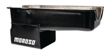 Load image into Gallery viewer, Moroso 80-85 Chevrolet SBC (w/Passenger Side Dipstick) Wet Sump 7qt 9.5in Steel Oil Pan - Black Moroso
