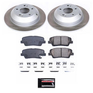 Power Stop 16-20 Kia Sorento Rear Semi-Coated Rotor Kit Brake Kits - Performance Blank PowerStop   