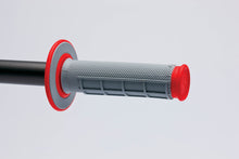 Load image into Gallery viewer, Renthal MX Dual Compound Grips 1/2 Waffle - Grey/ Red Misc Powersports Renthal
