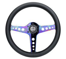 Load image into Gallery viewer, NRG Light Weight Gaming Steering Wheel - Driftz 350mm 3 NeoChrome Spokes Perforated Leather | ST-034MC-PR
