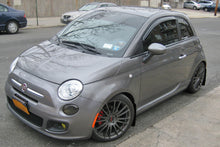Load image into Gallery viewer, Rally Armor 12-18 Fiat 500 Black UR Mud Flap w/Red Logo Mud Flaps Rally Armor   

