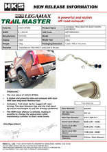 Load image into Gallery viewer, HKS LEGAMAX TRAIL MASTER 2022TUNDRA AXLEBACK | 31021-BT002
