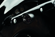 Load image into Gallery viewer, Kuryakyn Bullet 1000 White/Amber Clear Lens Satin Black Misc Powersports Kuryakyn   

