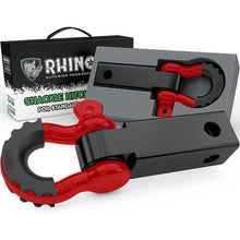 Load image into Gallery viewer, Rhino USA Shackle Hitch Receiver W/ D-Ring (Red) Shackle Kits Rhino USA
