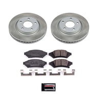 Power Stop 04-07 Saturn Ion Rear Semi-Coated Rotor Kit Brake Kits - Performance Blank PowerStop   