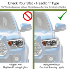 Load image into Gallery viewer, Raxiom 16-23 Toyota Tacoma w/ Factory Halogen DRL LED Headlights- Blk Housing (Clear Lens) Headlights Raxiom
