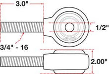 Load image into Gallery viewer, SPC Performance XAXIS Rod End Ball Joint Ball Joints SPC Performance

