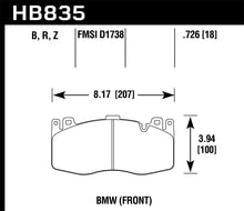 Load image into Gallery viewer, Hawk 13-16 BMW 5 Series HPS 5.0 Front Brake Pads Brake Pads - Performance Hawk Performance   

