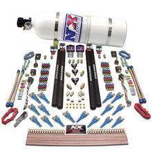 Load image into Gallery viewer, Nitrous Express Shark Dual Stage/Gas/Rails 16 Nozzles Nitrous Kit (200-1200HP) w/15lb Bottle Nitrous Systems Nitrous Express
