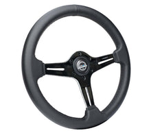 Load image into Gallery viewer, NRG Light Weight Gaming Steering Wheel - 350mm 3 Chrome Silver Spokes Perforated Leather | ST-018CH-PR
