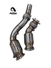 Load image into Gallery viewer, Active Autowerke F8x BMW M2C / M3 / M4 Downpipes Exhaust Upgrade
