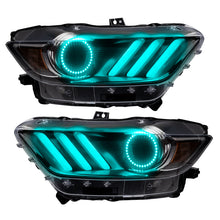Load image into Gallery viewer, Oracle 15-17 Ford Mustang V6/GT/Shelby DRL  w/ Halo Kit - ColorSHIFT w/ BC1 Controller ORACLE Lighting
