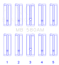 Load image into Gallery viewer, King Engine Bearings Toyota 21R/(Size +1.0mm) Main Bearing Set King Engine Bearings
