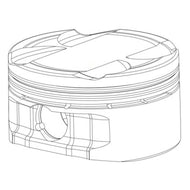 CP Piston & Ring Set for Porsche 964/993 3.8L - Bore (102mm) - Compression Ratio (11.5) - Single Pistons - Forged - Single CP Pistons