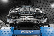 Load image into Gallery viewer, MBRP 20-23 Chevrolet Corvette C8 3in Cat Back Quad Split Rear Exit w/ Carbon Fiber Tips - T304 Axle Back MBRP   
