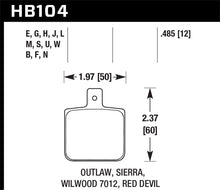 Load image into Gallery viewer, Hawk Sierra/Outlaw/Wilwood HPS Street Brake Pads Brake Pads - Performance Hawk Performance   
