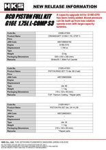 Load image into Gallery viewer, HKS BCD Piston Kit G16E 1.75L L-Comp S3 D88 | 21003-AT008
