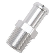 Load image into Gallery viewer, Edelbrock Hose End Straight 1/2In NPT to 5/8In Barb Clear Anodize Fittings Edelbrock
