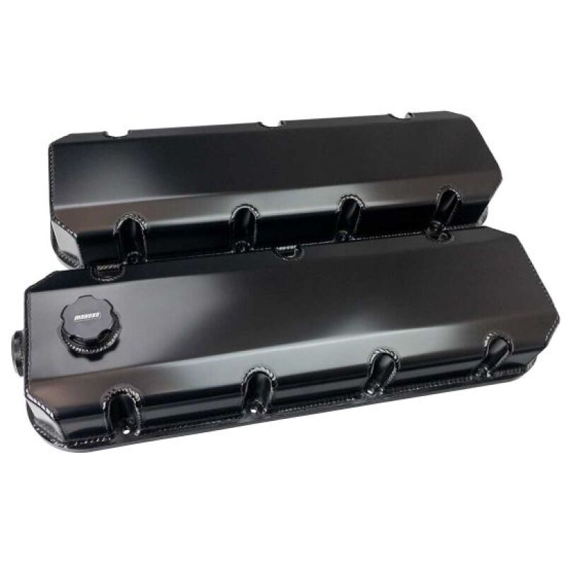 Moroso Brodix SR20/Dart Pro 1 20 Degree Aluminum Valve Covers - Black (w/-12AN Breather/Oil Fill) Moroso
