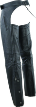 Load image into Gallery viewer, Kuryakyn Leather By River Road Longhaul Leather Chaps Black - Large Pants Kuryakyn

