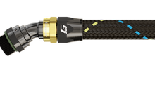 Load image into Gallery viewer, GReddy AN12 30 DEGREE ORB MALE BLACK/GOLD ANODIZED | 12811230
