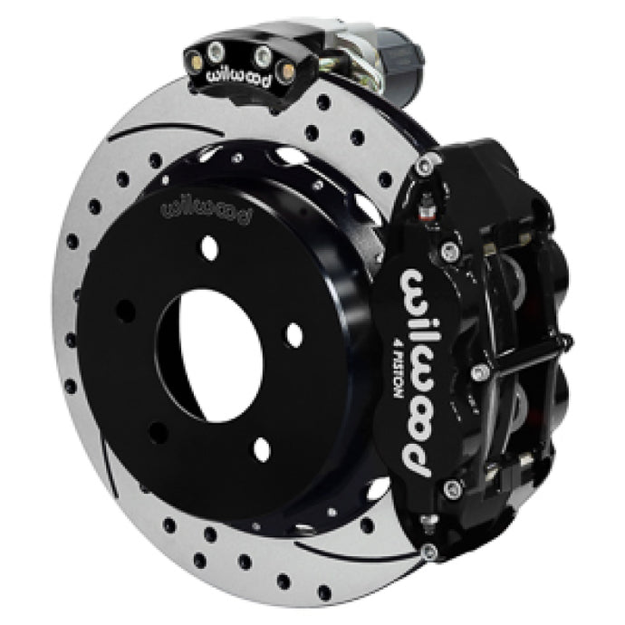 Wilwood 88-98 GM C1500 Superlite Rear Elec. Parking Brake Kit 12.88in SRP Rotor 3.25in Offset - Blk Wilwood