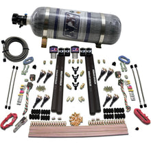 Load image into Gallery viewer, Nitrous Express SX2 Dual Stage/Gas/Rails 8 Nozzles Nitrous Kit (200-1200HP) w/Composite Bottle Nitrous Systems Nitrous Express

