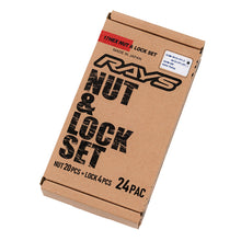 Load image into Gallery viewer, Rays M12x1.50 6 Hole 24pc Lock &amp; Nut Set - Black
