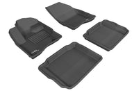 3D MAXpider 2010-2019 Ford Taurus Kagu 1st & 2nd Row Floormats - Black | L1FR01801509