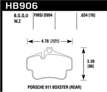 Load image into Gallery viewer, Hawk 2020 Porsche 718 Boxster 2.0L Base Ceramic Composite Brakes Rear ER-1 Brake Pads Brake Pads - Racing Hawk Performance   
