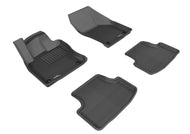 3D MAXpider 2015-2018 Volkswagen Golf Kagu 1st & 2nd Row Floormats - Black | L1VW05001509