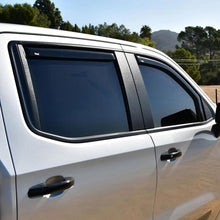 Load image into Gallery viewer, Westin 19-21 Chevy Silverado Crew Cab Pickup In-Channel Wind Deflector 4pc - Smoke Westin

