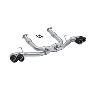 MBRP Axle Back MBRP 20-23 Chevrolet Corvette C8 3in Cat Back Quad Split Rear Exit w/ Carbon Fiber Tips - T304