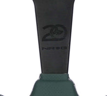 Load image into Gallery viewer, NRG Steering Wheel 1.5in Dish 350mm Black Perforated Leather - Emerald Stitching - Reinforced Spoke | RST-037MB-B-20
