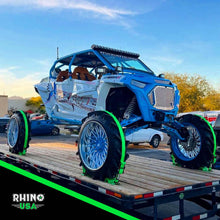 Load image into Gallery viewer, Rhino USA Utv Wheel Chock Tie-Down Kit (2-Wheel Kit) (Green) Cargo Tie-Downs Rhino USA
