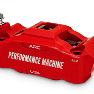 Performance Machine 125 x 4 Race Series Radial Mount Caliper with ARC - Left - Red Performance Machine