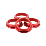 fifteen52 Super Touring Nut V2 - Anodized Red w/ Satin Clear - Set of 4 | 52-ST-NUT-V2- RED-SET
