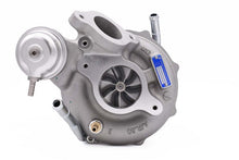 Load image into Gallery viewer, Forced Performance FPT2025275-0502010 Forced Performance 2015+ Subaru WRX Blue Turbo 58mm Black Housing Internal WG w/Oil Line (D/S Only)
