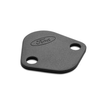 Load image into Gallery viewer, Ford Racing Block Off Plates Ford Racing Fuel Pump Block Off Plate - Black Crinkle Finish w/ Ford Oval
