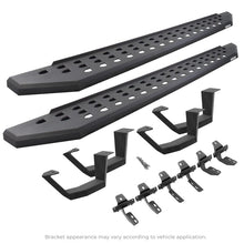 Load image into Gallery viewer, Go Rhino GOR6944358020PC Go Rhino 2022 Toyota Tundra DC 4dr Kit w/RB20 Running Board + Brkts + 4 RB20 Drop Steps - Tex. Blk
