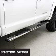 Load image into Gallery viewer, Go Rhino Steps Go Rhino 650087PS SS 5" OVAL SIDE BAR 87"
