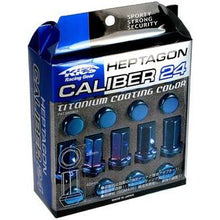 Load image into Gallery viewer, Project Kics 12X1.50 Titanium Blue Caliber Lug Nut | WHPC01
