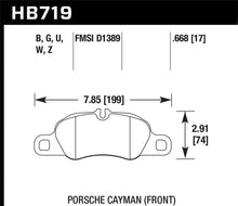 Load image into Gallery viewer, Hawk Performance HAWKHB719U.668 Hawk 2014 Porsche Cayman DTC-70 Front Race Brake Pads
