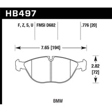 Load image into Gallery viewer, Hawk Performance Brake Pads - Racing Hawk Performance 05-06 Mercedes-Benz S500/S430/E500 4Matic DTC-60 Front Race Brake Pads
