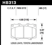Load image into Gallery viewer, Hawk Performance HAWKHB313P.685 Hawk Super Duty Street Brake Pads
