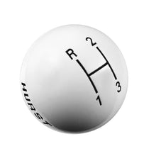 Load image into Gallery viewer, HURST HUR1637624 HURST SHFTR KNOB-3 SPD(WHITE) 3/8-16
