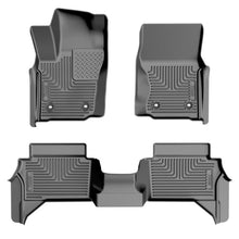 Load image into Gallery viewer, Husky Liners Floor Mats - Rubber Husky Liners 24-25 Toyota Tacoma Hybrid Weatherbeater Front &amp; 2nd Seat Floor Liners - Black
