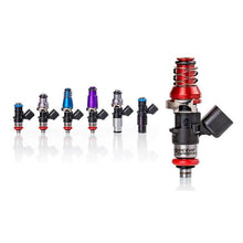 Load image into Gallery viewer, Injector Dynamics Fuel Injector Sets - 4Cyl Injector Dynamics ID1050X Injectors 11mm (Blue) Adaptors -204 Lower Cushions (Set of 4)
