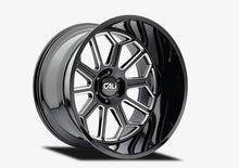 Load image into Gallery viewer, Ion Alloy Wheels Ion Alloy AUBURN 9117 GLOSS BLACK MILLED 20X9 8-165.1 CB 125.2 -12MM 9117-2981BM
