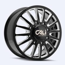 Load image into Gallery viewer, Ion Alloy Wheels Ion Alloy SUMMIT GLOSS BLACK MILLED FRONT DUALLY 20X8.25 8-165.1 9110D-2881BMF115
